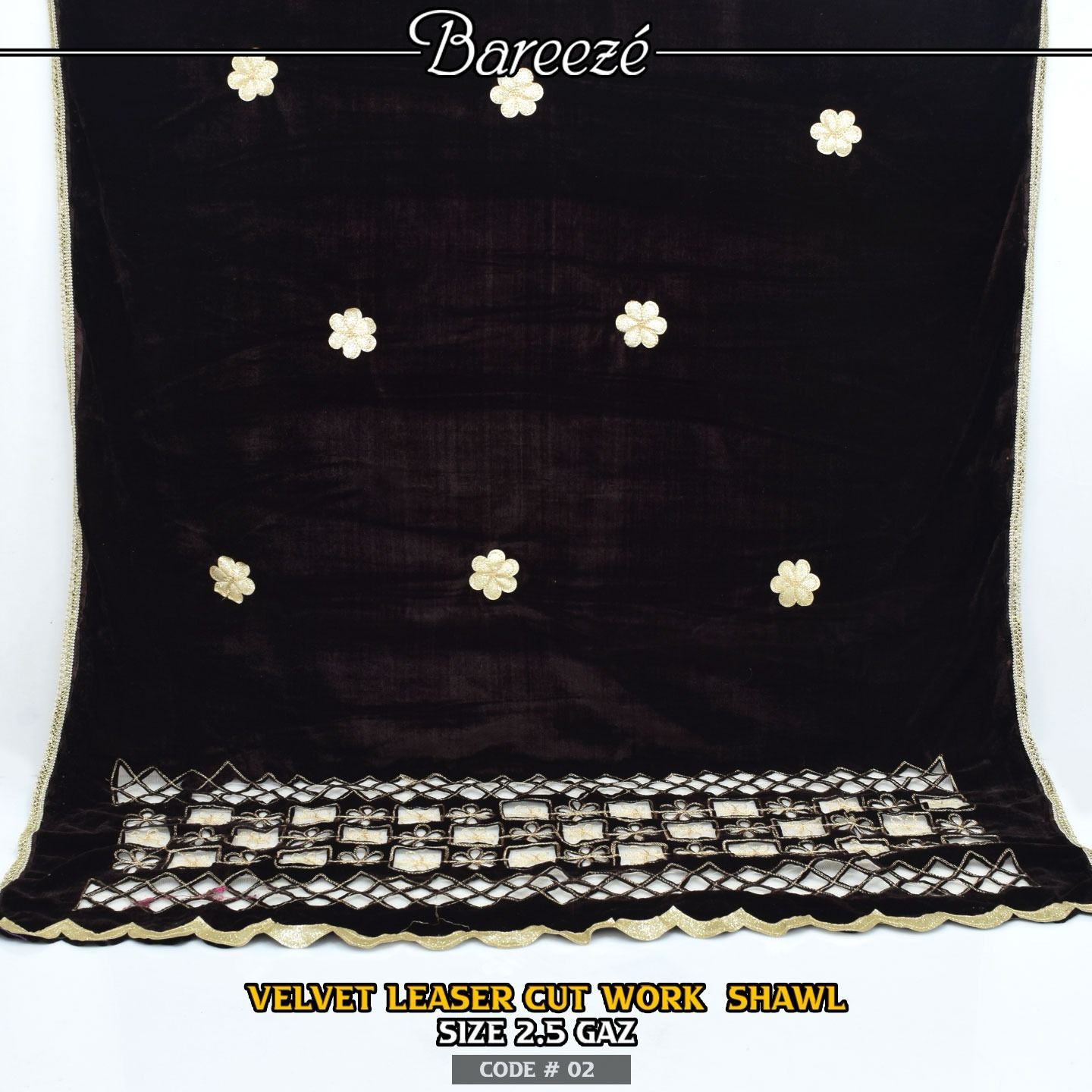 Velvet Ladies Shawl D2