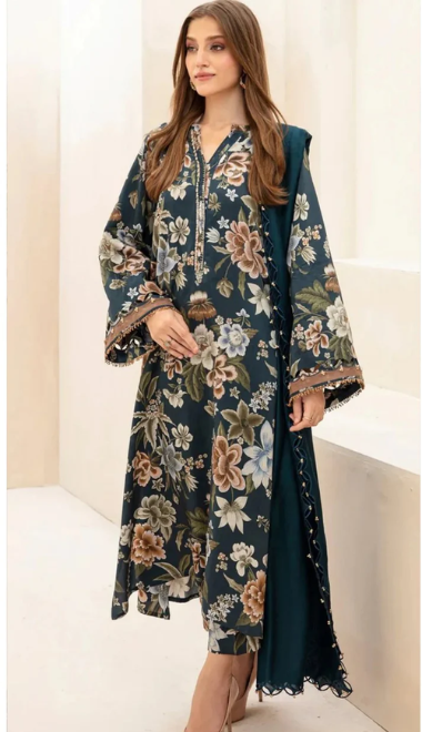 IZK Khaddar 3-Piece Suit