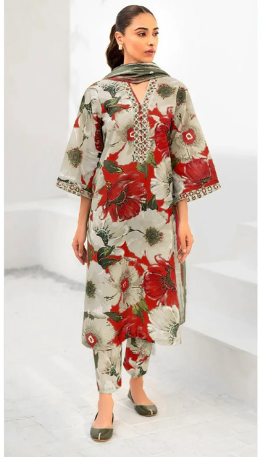 IZK Khaddar 3-Piece Suit