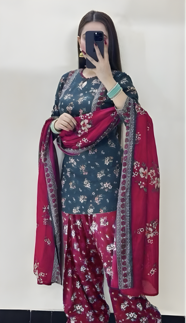 BS 3-Piece Khaddar Suit