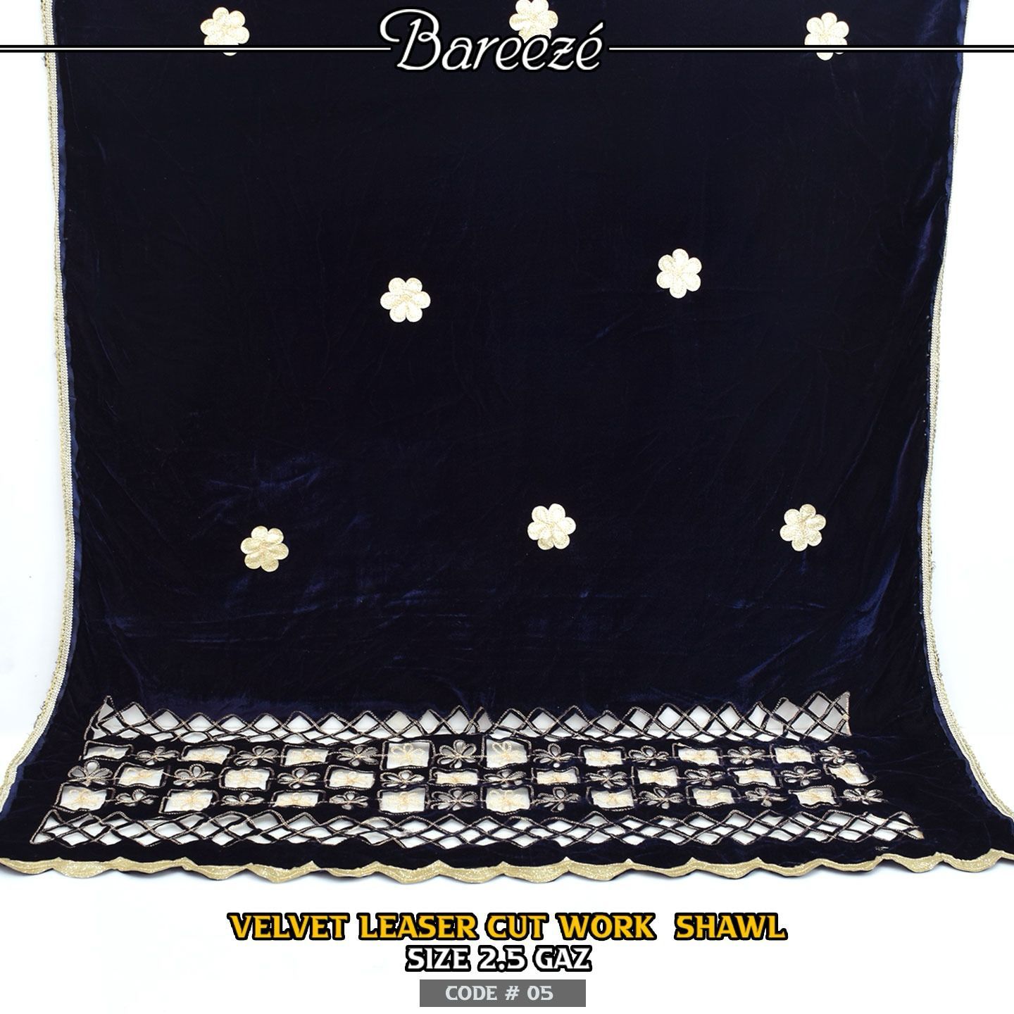 Velvet Ladies Shawl D5